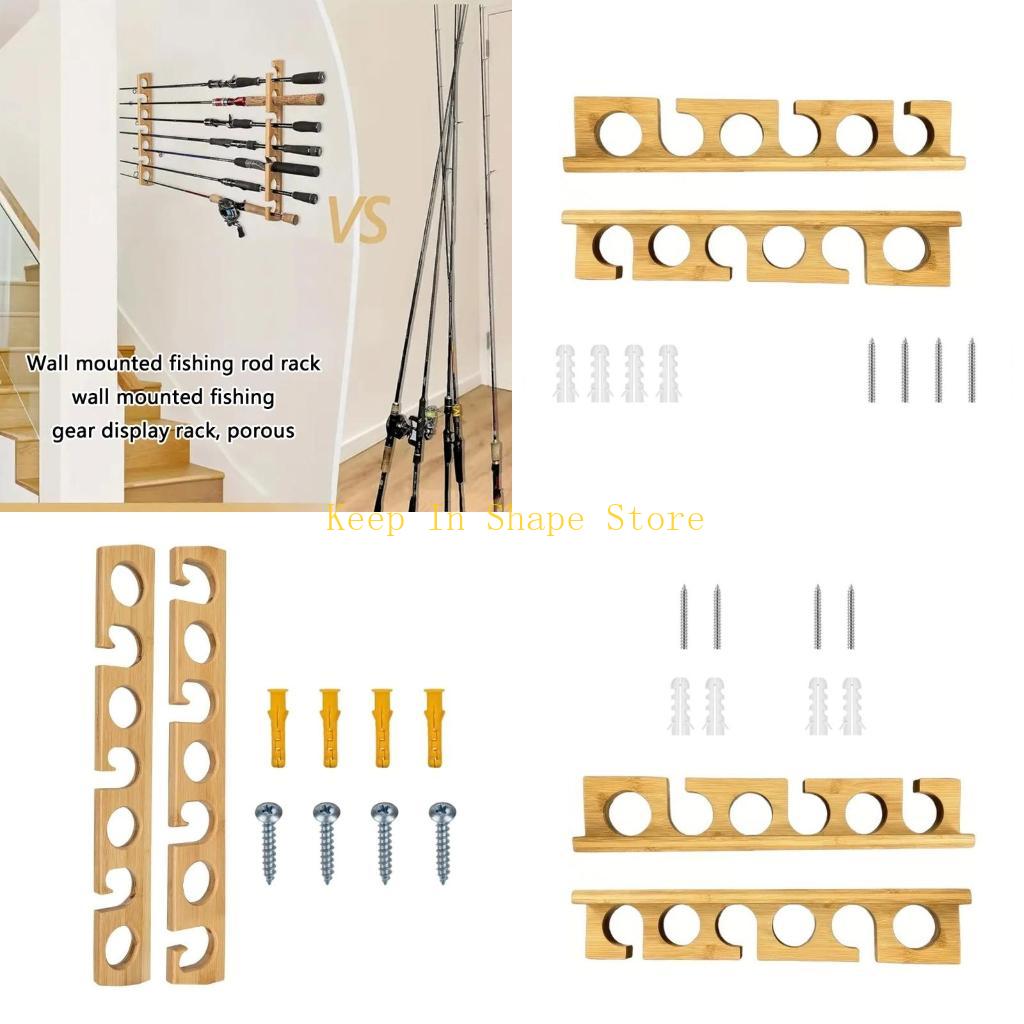 Fishing Rod Rack - U1JC Colgador para caña pescar montado
