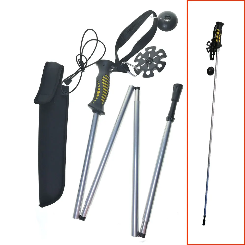 Fishing Rod Fly - Bastón de pesca plegable de aluminio,