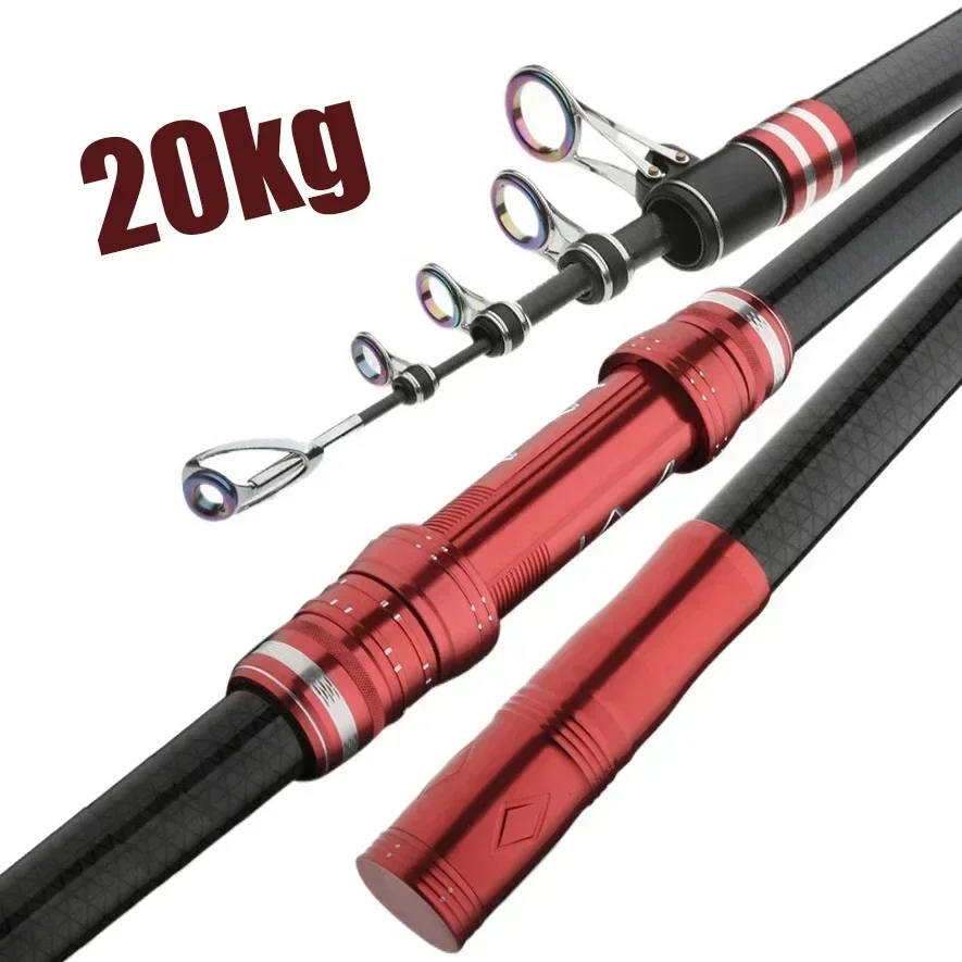 Fishing Rod Surf - Caña de pescar telescópica de 2,7