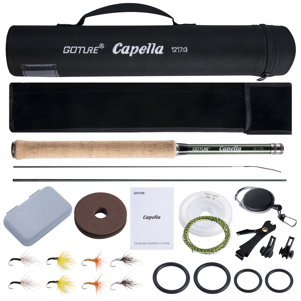 Fishing Rod Carbon Fiber - Goture Tenkara-caña de pescar con mosca,