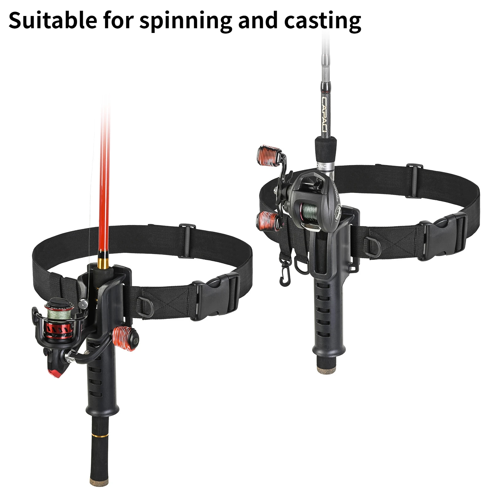 Cinturón de pesca colgante, so - Fishing Rod Spinning reseña y precio