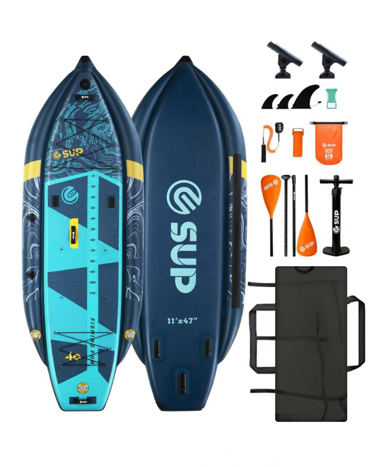 Kayak Inflable para Pesca con  - Fishing Rod Holder reseña y precio