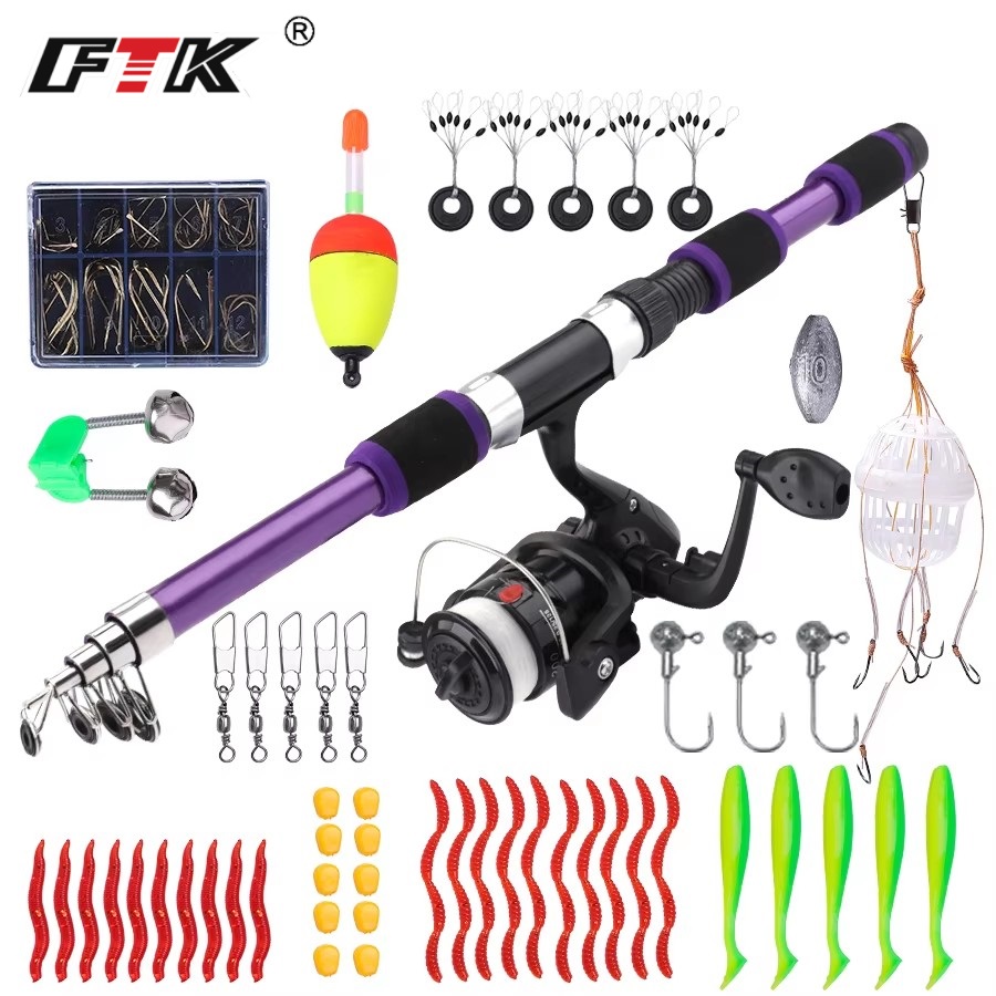 FTK-carrete de caña de pescar  - Fishing Rod Combo reseña y precio